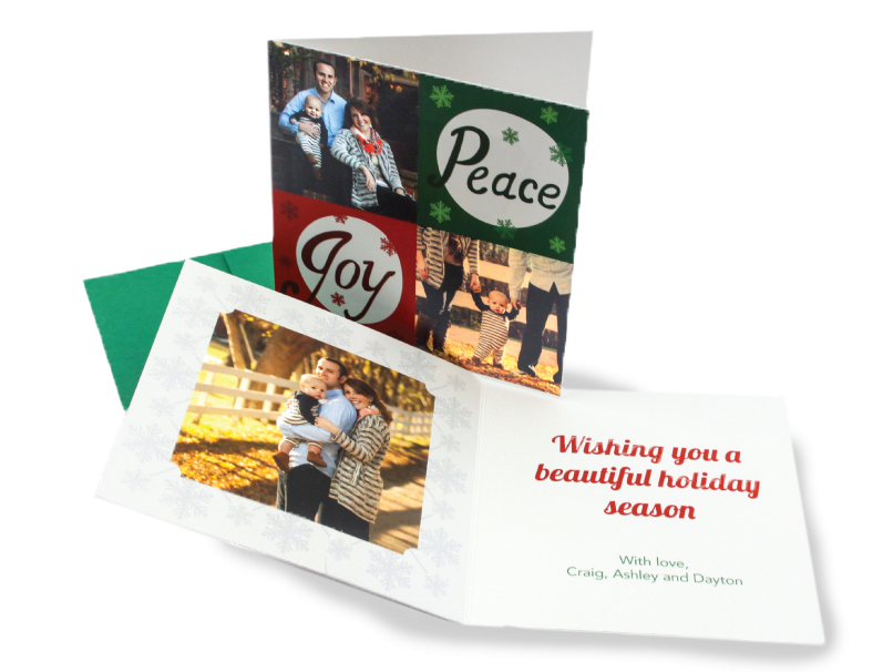 Holiday Cards in Bi-Fold, Tri-Fold & Accordion Fold Greeting Cards
