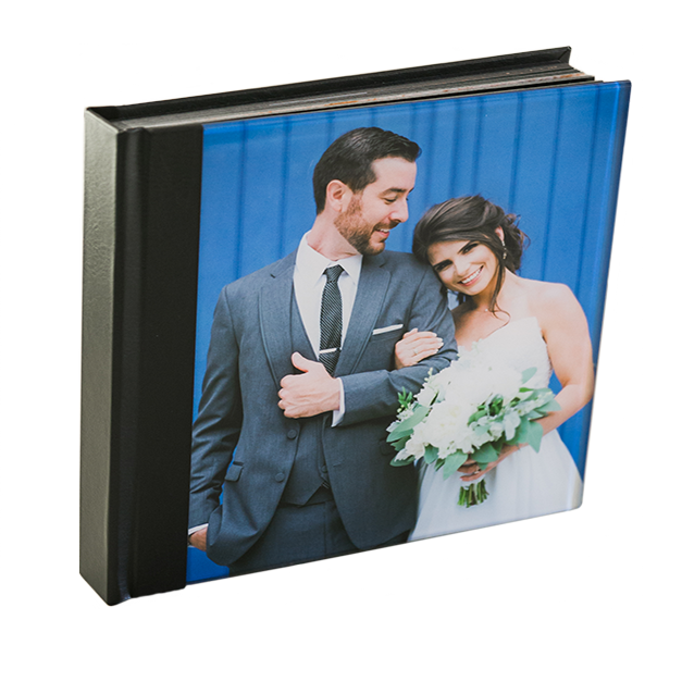 Thumbnail of Glacier Album with Bride & Groom on Sidewalk on Cover