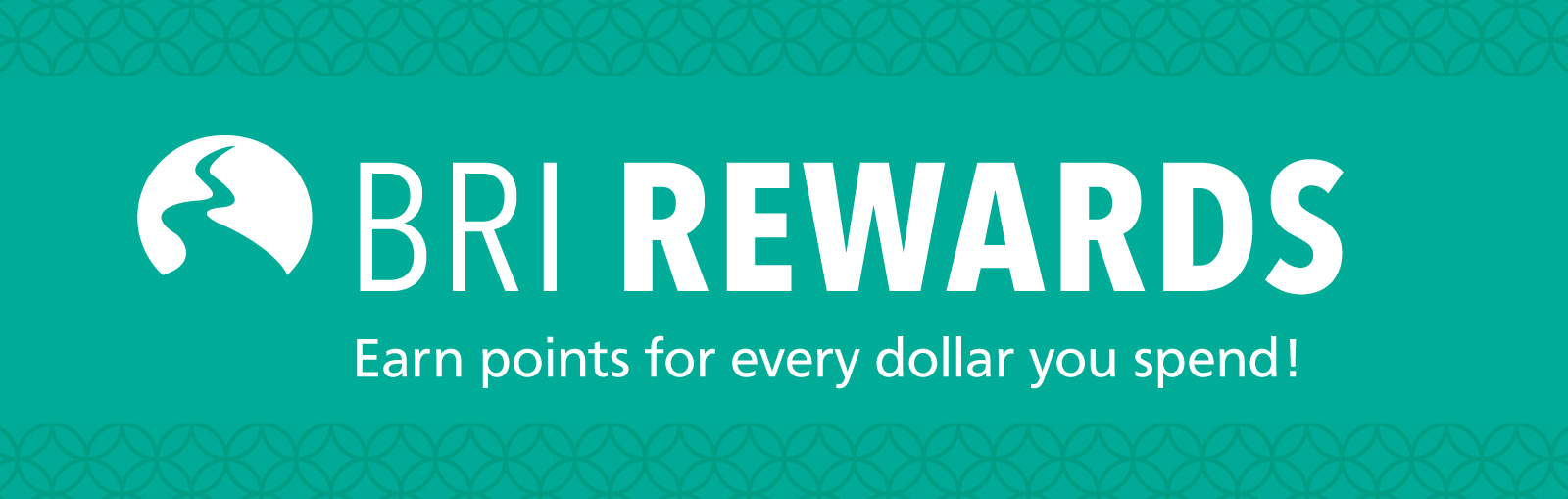 Teal BRI Rewards Logo Banner